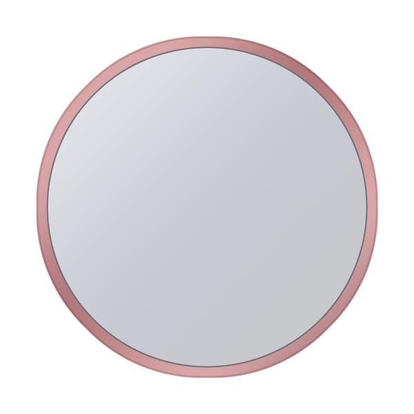 WOMO-DESIGN design sidobordssats om 2 Ø40 / Ø45 cm i koppar, vardagsrumsbord med glasplatta, runt soffbord, modernt glasbord, ädelmetallbelagt