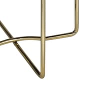 WOMO-DESIGN design -sivupöytä Ø40 x 50 cm, valkoinen Banswara marmori / kulta metalli, olohuoneen pöytä marmori / kulta metallikehys, moderni