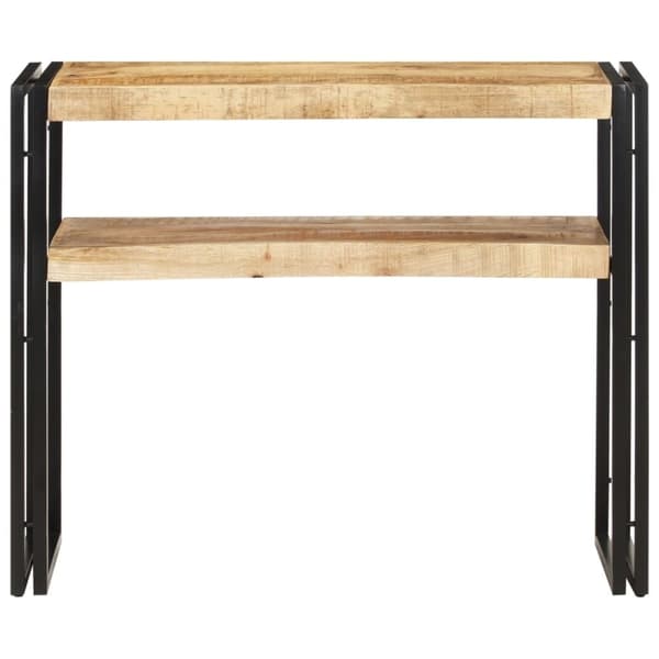vidaXL Konsollbord 90x30x75 cm grov mangotre