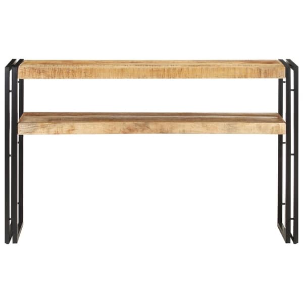 vidaXL Konsollbord 120x30x75 cm grov mangotre