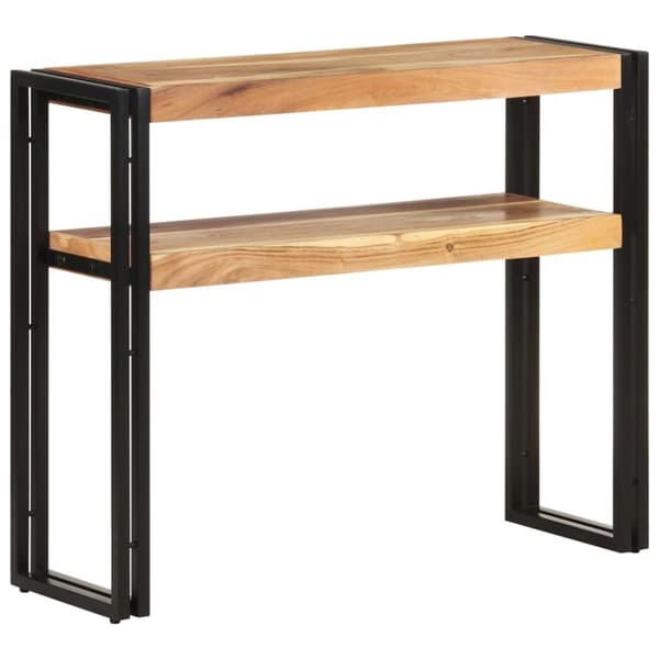 vidaXL konsolbord 90x30x75 cm massivt akacietræ