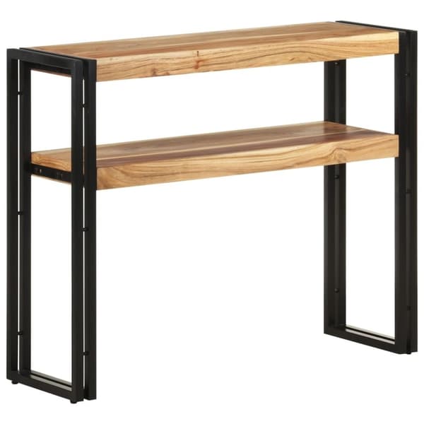 vidaXL konsolbord 90x30x75 cm massivt akacietræ