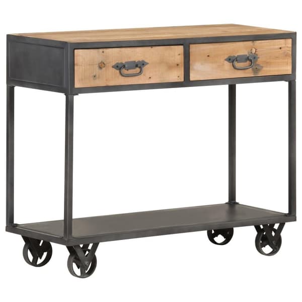 vidaXL Konsollbord 90x35x74 cm gjenvunnet heltre