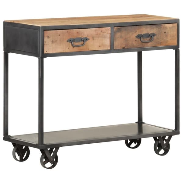 vidaXL Konsollbord 90x35x74 cm gjenvunnet heltre