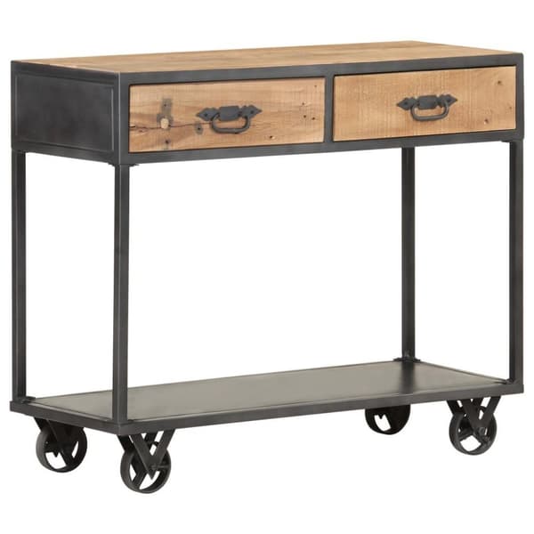 vidaXL Konsollbord 90x35x74 cm gjenvunnet heltre