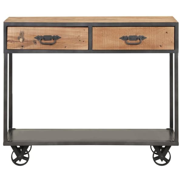 vidaXL Konsolipöytä 90x35x74 cm kierrätetty täyspuu
