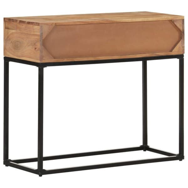 vidaXL konsolbord 90x35x76 cm massivt akacietræ