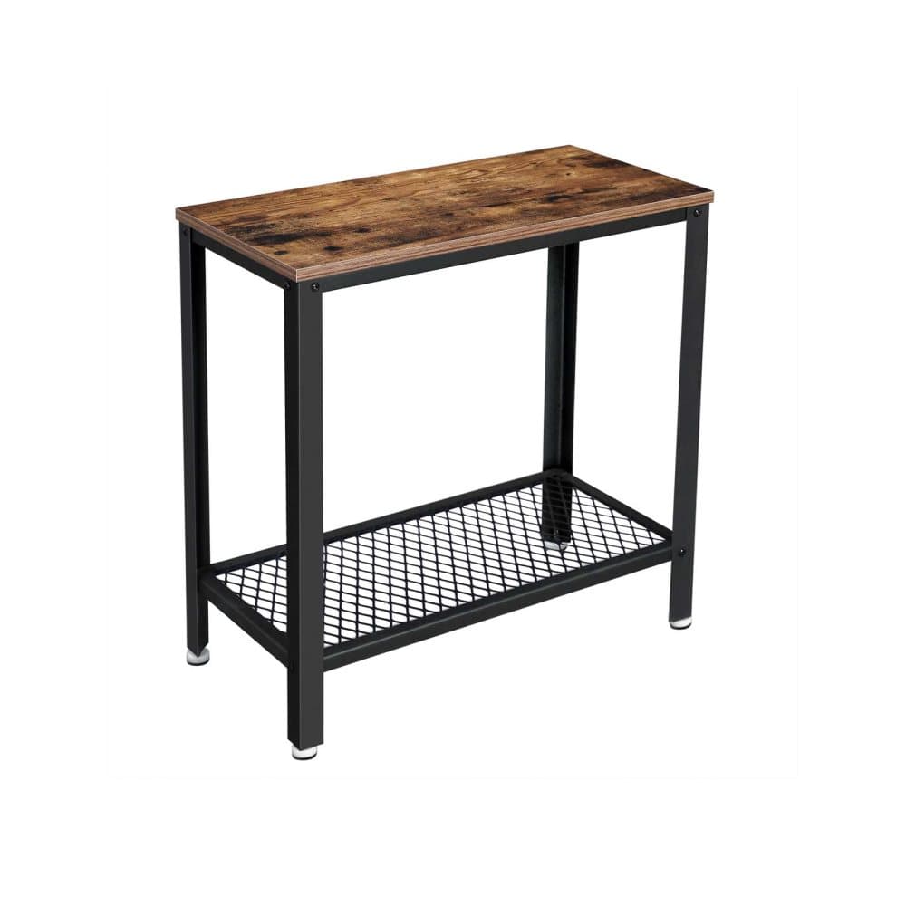 Segenn's ida bord - hylla, sidobord, nattduksbord, soffbord med gallerhylla, soffbord, vardagsrum, sovrum, Vintage svart brun