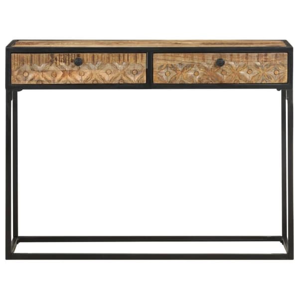 vidaXL konsolbord 100x35x75 cm massivt mangotræ