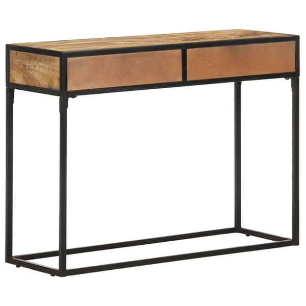 vidaXL konsolbord 100x35x75 cm massivt mangotræ