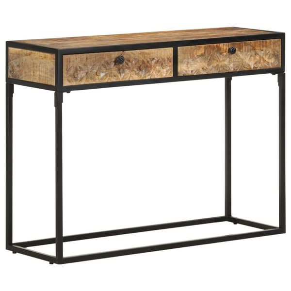 vidaXL konsolbord 100x35x75 cm massivt mangotræ