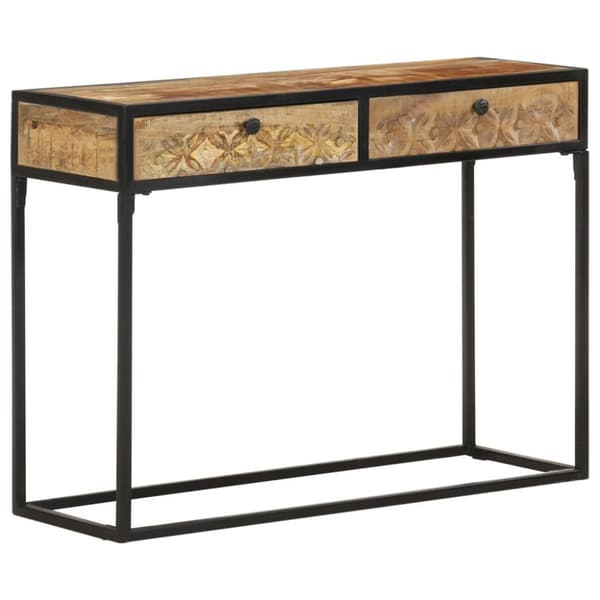 vidaXL konsolbord 100x35x75 cm massivt mangotræ