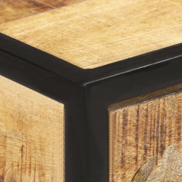 vidaXL konsolbord 100x35x75 cm massivt mangotræ