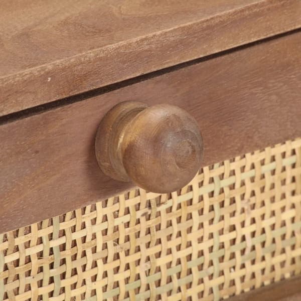 vidaXL konsolbord 100x35x76 cm massivt mangotræ