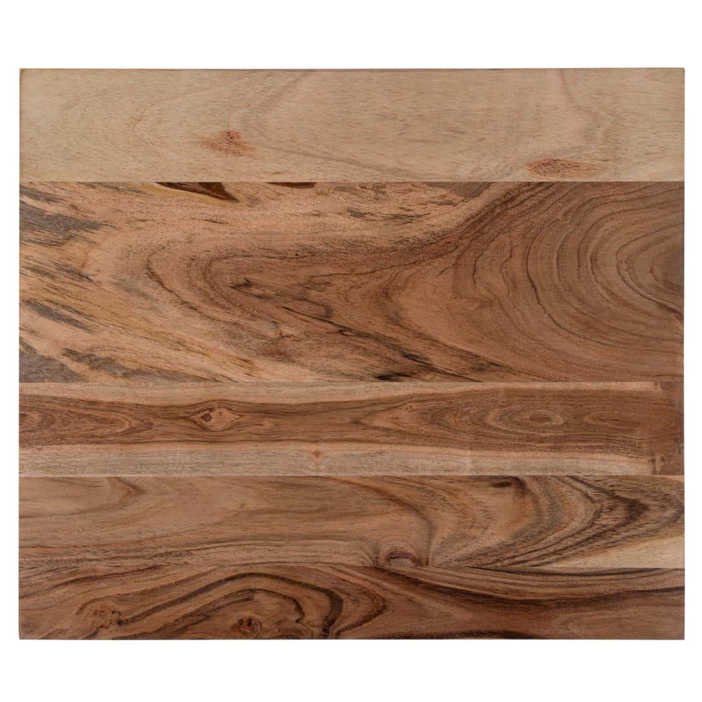 WOMO-DESIGN sidobord Uppsättning av två 35x40/30x35 cm, naturlig-järn antika, unikt, handgjord, massivt trä/metallram, Industrial Design, soffbord