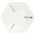 Miniatyrbillede 3 af 6: vidaXL sidebord med hylde 38x38x50 hærdet glas transparent