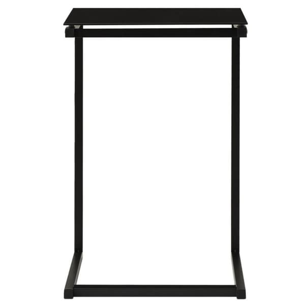 vidaXL Sidobord svart 40x40x60 cm härdat glas