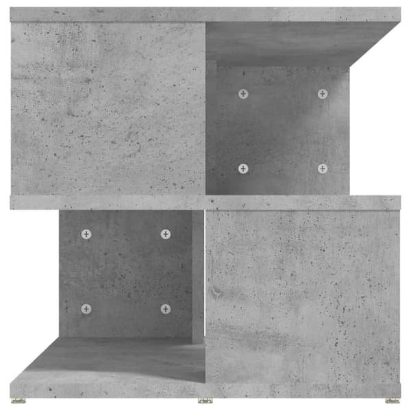 vidaXL Sidebord betonggrå 40x40x40 cm konstruert tre