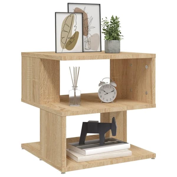 vidaXL sidebord 40x40x40 cm konstrueret træ sonoma-eg