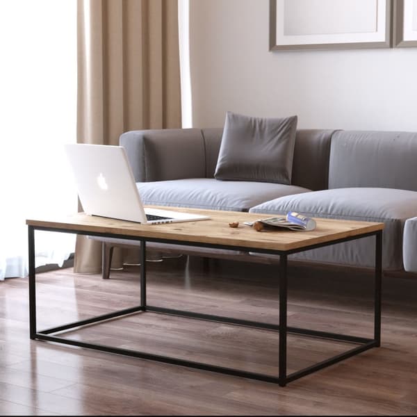 Nancy's Colebrooks Coffee Table - Moderni - Ruskea - Valmistettu puu - 100 cm x 60 cm x 40 cm