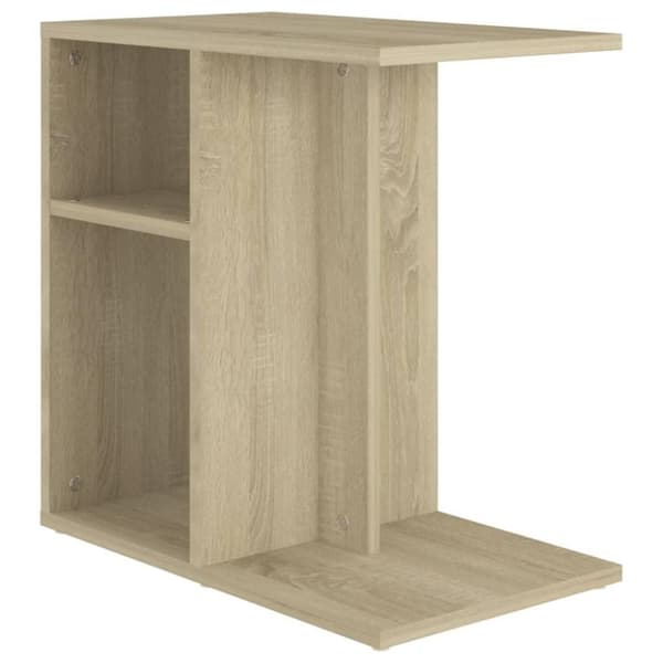 vidaXL Sidebord sonoma eik 50x30x50 cm konstruert tre