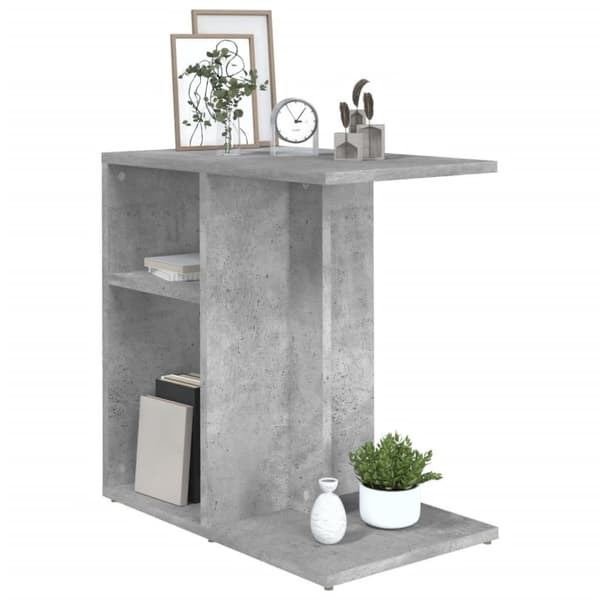 vidaXL sidebord 50x30x50 cm konstrueret træ betongrå