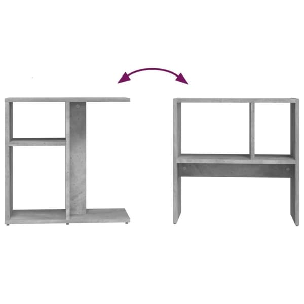 vidaXL sidebord 50x30x50 cm konstrueret træ betongrå
