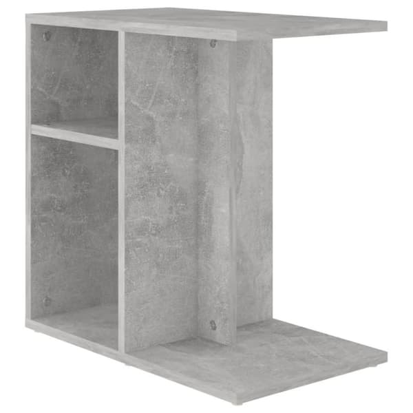 vidaXL sidebord 50x30x50 cm konstrueret træ betongrå
