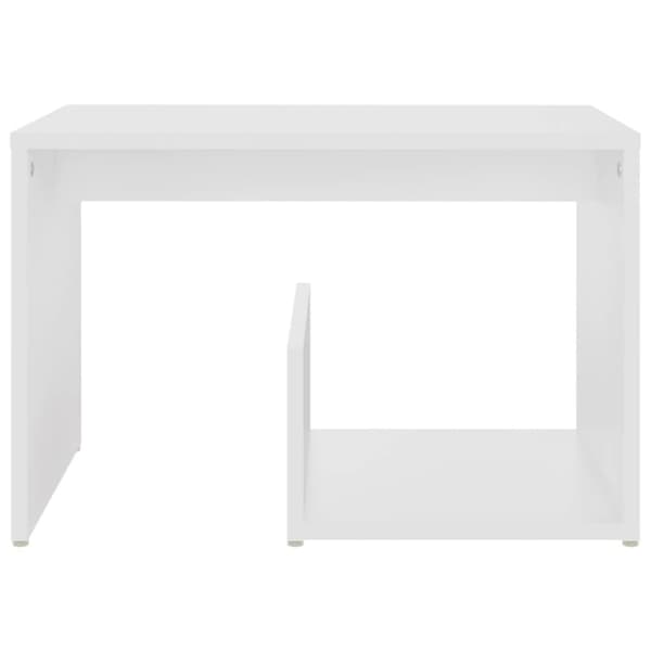 vidaXL Sidobord vit 59x36x38 cm spånskiva