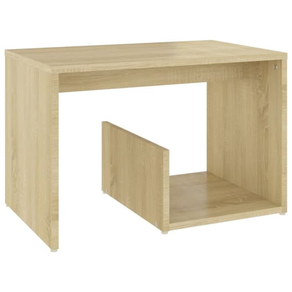 vidaXL Sidebord sonoma eik 59x36x38 cm sponplate