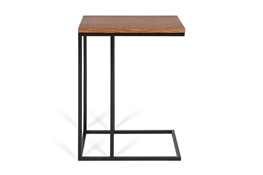 KALEVOLET Sidobord 45 cm Svart/Brun Natur