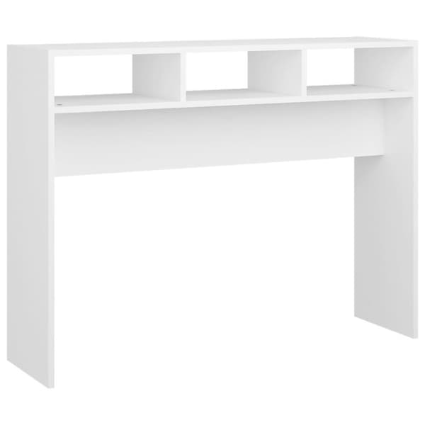 vidaXL konsolbord 105x30x80 cm spånplade hvid