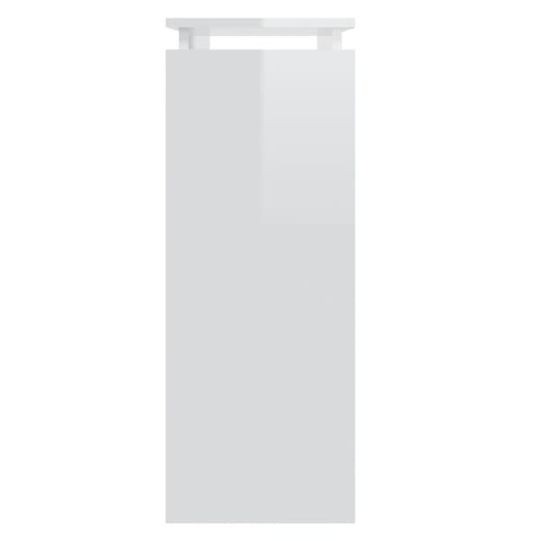 vidaXL konsolbord 80x30x80 cm konstrueret træ hvid højglans