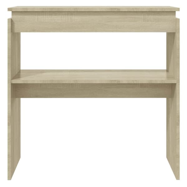 vidaXL konsolbord 80x30x80 cm konstrueret træ sonoma-eg