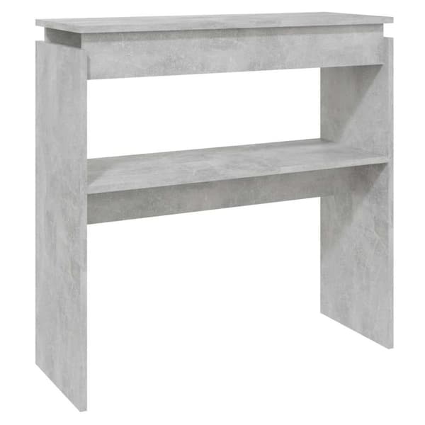 vidaXL Konsollbord betonggrå 80x30x80 cm konstruert tre
