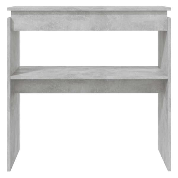 vidaXL Konsolipöytä betoninharmaa 80x30x80 cm teknisestä puusta