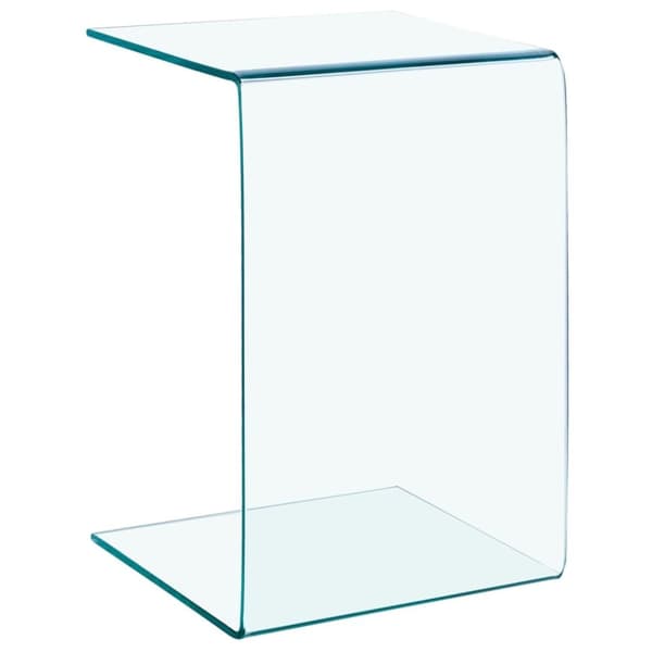 vidaXL Sidobord 40x40x60 cm härdat glas