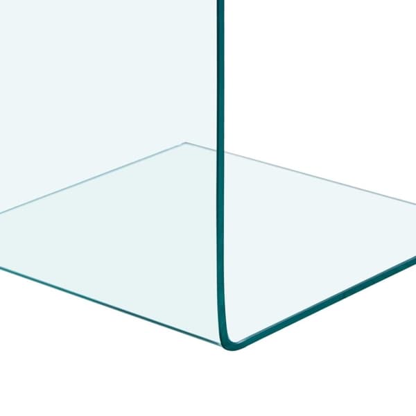 vidaXL Sidobord 40x40x60 cm härdat glas