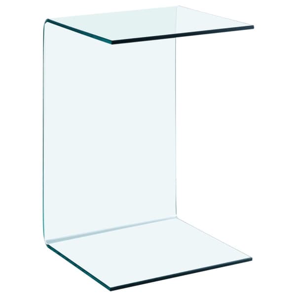 vidaXL Sidobord 40x40x60 cm härdat glas