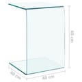 Miniatyrbillede 8 af 8: vidaXL sidebord 40x40x60 cm hærdet glas