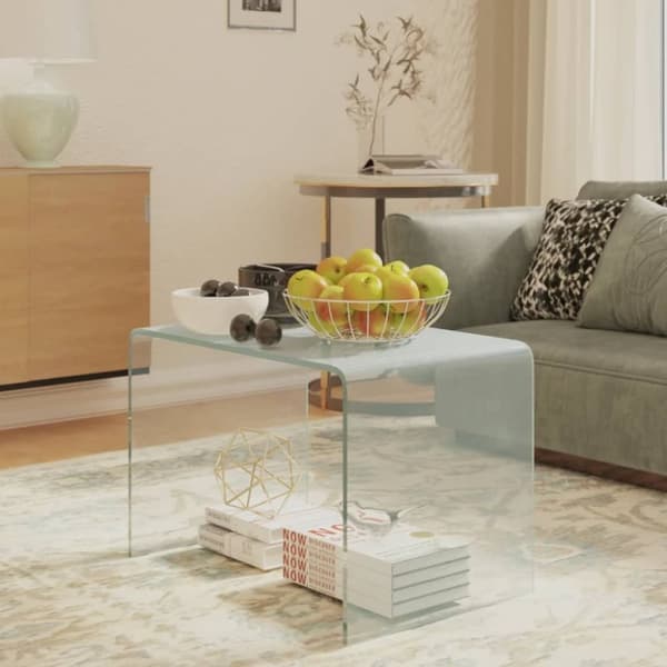 vidaXL sidebord 40x40x60 cm hærdet glas