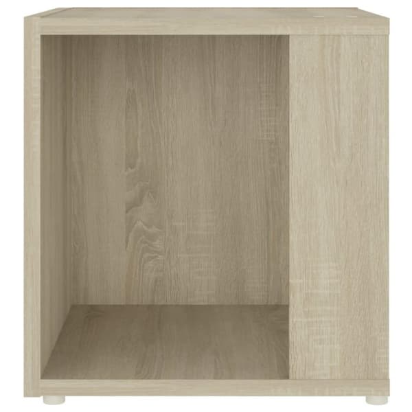 vidaXL Sidebord sonoma eik 33x33x34,5 cm konstruert tre