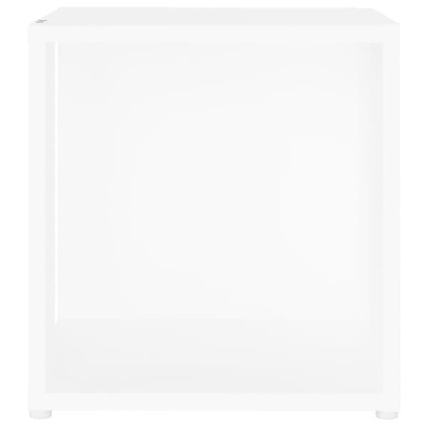 vidaXL sidebord 33x33x34,5 cm konstrueret træ hvid