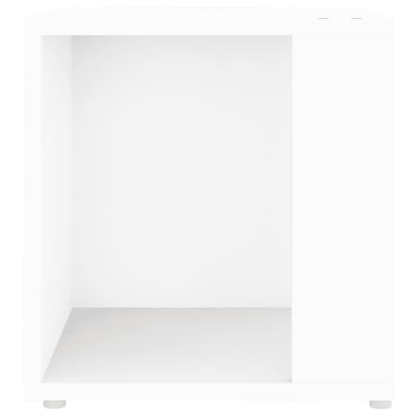 vidaXL sidebord 33x33x34,5 cm konstrueret træ hvid