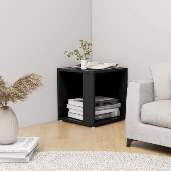 vidaXL sidebord 33x33x34,5 cm konstrueret træ hvid