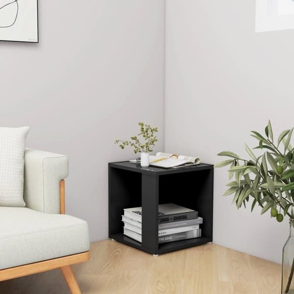 vidaXL sidebord 33x33x34,5 cm konstrueret træ hvid