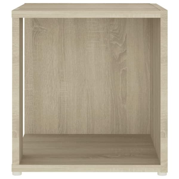 vidaXL Sivupöytä Sonoma tammi 33x33x34,5 cm tekninen puu