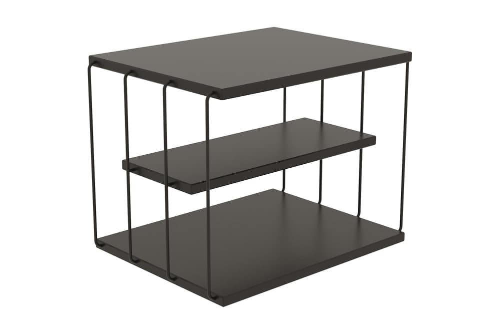 SIDOBORD 50 cm Antracit/Svart