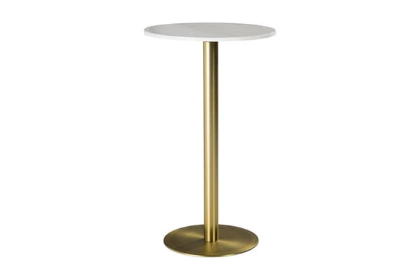 Serifos Sidebord 65 cm Rundt Marmor