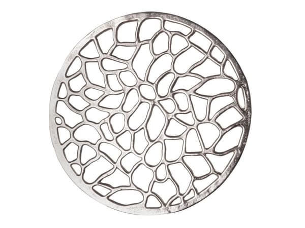 Sidobord metalldekorativt bord Ø 40 x 46 cm koralldesign